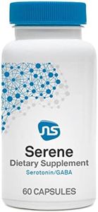 NeuroScience Serene - Mood Support + Sleep Aid with 100mg 5-HTP, Vitamin B6, Folate + Calcium - Non-Drowsy + Non-Groggy Serotonin Support Supplement for Sleep-Wake Function (60 Capsules)