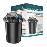 allpondsolutions Auto Cleaning Pressurised Koi Fish Pond Filter with UV Steriliser Light All in One - Ponds Up to 30000 litres - AUTO-PFC-30000