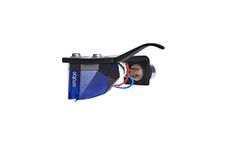 Ortofon 2M Blue Premounted - 2M Blue Pickup Mounted on SH-4 Black Headshell | Easy Mount on S-shaped Tone Arms | Blue/Black