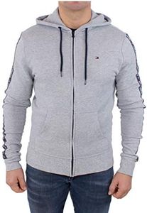 Tommy Hilfiger Hoody Ls Hwk Um0um00708 Chaqueta, Gris (Grey Heather), S Hombre