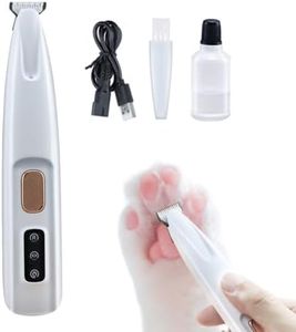 Feelhap Cortapelos para Perros y Gatos, Maquina Cortar Pelo de Patas de Perro Gatos Silenciosa, Cortapelos Eléctrico para Mascotas con Luz LED, Cortapelos para Perros Recargable para Todo el Cuerpo