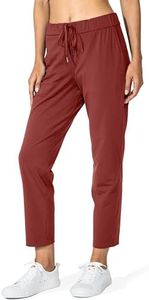 G Gradual Women's Pants with Deep Pockets 7/8 Stretch Sweatpants for Women Athletic, Golf, Lounge, Work (Savannah, 3X-Large)