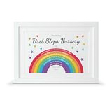 Thank you teacher present | Personalised end of term leaving gift (A4-30x21cm, Print & Standard Frame)