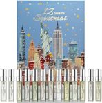 Beauty Advent Calendar 2025 - 12 Days of Perfume Advent Calendar for Women – Luxury Fragrance Gift Set 12 Mini Perfume Sprays – Christmas Gifts Holiday Countdown Gift in Festive New York City Design
