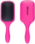 Denman Tangle Tamer Ultra (Pink) Detangling Paddle Brush For Curly Hair And Black Natural Hair - use with both Wet & Dry Hair, D90L