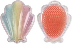 Mermaid Detangler Hair Brush Glitter Sparkling Shell-shaped Hair Brush Girls Kid Multi-Colour