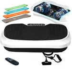 LifePro Vibration Plate Exercise Machine, Waver Mini Oscillation Vibration Plate for Lymphatic Drainage & Weight Loss, with 200W Quiet Motor, 99 Speed Setting & 117 KG Weight Capacity (White)