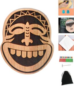 TODO Kalimba Thumb Piano 17 Keys with Mahogany Wood with Tune Hammer and Finger Covers & More Study Instruction, Gift for Kids Adult Beginners