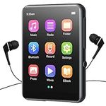 MP3 Player with Bluetooth 5.3, Portable HiFi Lossless Sound Music Player with Speaker, FM Radio, Voice Recorder, E-Book, 2.4 Inches Full Touchscreen, Supports up to 128GB TF Card