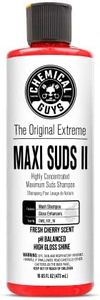 Chemical Guys CWS_101_16 Maxi-Suds II Super Suds Car Wash Shampoo, Cherry Scent (16 oz)