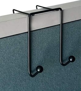 Tetra-Teknica CWH-02 3 Inch Space Addition Wire Double Hook for Partition Wall Cubicle Panel, Color Black