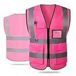 AKEIVN Safety Vest with Pockets Zip