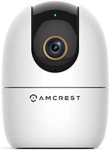 Amcrest 4MP WiFi Camera Indoor, Dog Camera, Sound & Baby Monitor, Human & Pet Detection, Motion-Tracking, w/ 2-Way Audio, Phone App, Pan/Tilt Wireless IP Camera, Night Vision, Smart Home ASH41-W