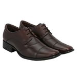 Vorth Genuine Leather Comfortable Lace Up Brown Formal Shoes for Men | Office Uniform Dress Loafer Shoe for Office Bussiness Meeting - Brown_(8 UK)