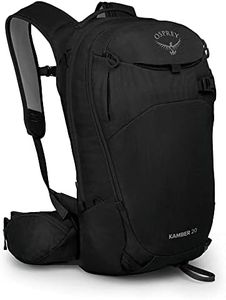 Osprey Kamber 20L Men's Backcountry Ski and Snowboard Backpack, Black, One Size