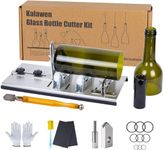 Kalawen Latest Bottle Cutter DIY Tool for Bottle Neck & Round Bottle with Glass Cutter, Stainless Steel Cutting Machine Set for Wine, Beer, Liquor, Whiskey, Alcohol, Champagne, Soda Round Bottles