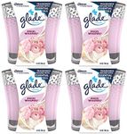 Glade Scented Candle - Angel Whispers - Infused With Essential Oils - Net Wt. 3.4 OZ (96.3 g) Per Candle - Pack of 4 Candles