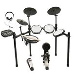 Kadence Professional 8 piece Electronic Drum Set, Electric Drum Set with 4 Quiet Mesh Drum Pads, Cymbals, Snare, Drum Module, Headphones, DrumSticks, Kick Pedal (KEDR-YW-T53BT)