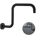 Matte Black Gooseneck Shower Arm, S