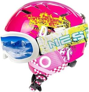 Kids Ski Helmet Snowboard Helmet for Youth and Toddler w/Matching Goggles Age 2-6 Years and 5-12 Years ASTM Certified (Candy Pink+Goggles, 19.5-20.5in/2-6 Year)