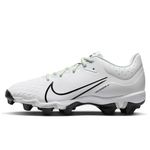 Nike Hyperdiamond 4 Keystone Women's Softball Cleats, White | Black | Gray, 10