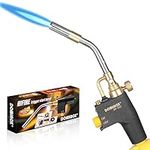 DOMINOX Propane Torch Head, High Intensity Torch Head Trigger Start Gas Torch, Soldering Torch for Propane, MAP and MAP PRO Tank, Soldering, Ignition, Barbecue, Lighting