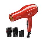 Kiss Products Red Detangler Dryer Plus 3 Attachmnents, 1.75 Pound