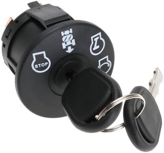 YINETTECH Interrupteur d'allumage de Tracteur pour Tondeuse à Gazon 4 Positions avec 2 Clés Remplacement Compatible avec Husqvarna Tondeuse 193350 532193350