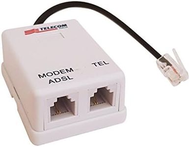 telecom Filtro ADSL Telefono Presa RJ 11 TELEFONICO Modem Splitter Plug FAX