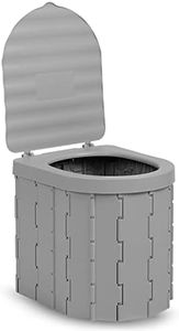 KosmoCare Folding Portable Commode Toilet Stool | Hiking Outdoor Toilet Commode Stool for Patients | Potty stool for Campaing Toilet | Portable Toilet Seat for Adult, Kids and Handicap People