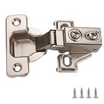 DecoBasics 5/8" Overlay Full Overlay Soft Close Cabinet Hinges for Kitchen Cabinets (50 PCS)- 105° Face Frame Concealed Cabinet Door Hinge -3 Way Adjustability Matching Screw & Easy Installation