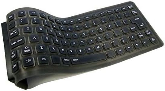 Adesso Flexible Mini Waterproof Keyboard - USB and PS/2 (AKB-210)