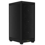 CORSAIR 2000D Airflow Mini-ITX PC Case - Black - Mini-ITX Form-Factor - Steel Mesh Panels - Three-Slot GPU Support