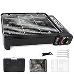Portable Gas BBQ Camping Grill Set 