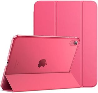 JETech Case for iPad 10 (10.9-Inch, 2022 Model, 10th Generation), Slim Stand Hard Back Shell Cover with Auto Wake/Sleep (Pink)