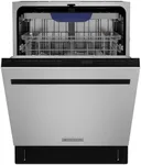 Empava 24” Built-in Dishwasher with Stainless Steel Tub, 15 Place Settings, 8 Wash Cycles, 3rd Racks, Auto Door Dry, 49 dB Quiet, ENERGY STAR Certified