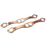 SBC Oval Port Copper Header Exhaust Gaskets Compatible with SB Chevy 327 305 350 383 Reusable