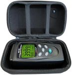 LATNEX MG-300 Gauss and ELF Magnetic Field Meter with Protection Boot + Black EVA Carrying Case