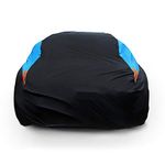 MORNYRAY Waterproof All Weather Snow proof UV Protection Windproof Outdoor Full car Cover, Universal Fit for Sedan (Length 194-206 inch, Black)