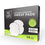 Premium Disposable Underarm Sweat Pads for Women & Men - Straight(14 Pads) | Prevents Stain | Absorbs Sweat & Unpleasant Odour | Armpit Sweat Pads | Odour Blocker Pads | Armpit Dress Shield