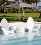 Tenjam Woosah Adirondack Chair for Pool. Lounge Chairs for Sun Shelf Set of Two, Pool Chairs and Lounger for Tanning Ledge Support up to 13" of Water Depth (Made To Order)