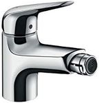 hansgrohe Novus HB7HL 71142000 Single Lever Bidet Mixer 70 with Pop-Up Waste Chrome Fittings Silver