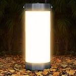 Glocusent Camping Lantern Rechargeable, Up to 80Hrs, 5000mAh 106 LED Lantern with 5 Brightness 3 Modes & SOS, IP68 Waterproof, Max 1200LM, Camping Light for Power Outages Hiking Emergency Hurricane