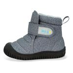 JAN & JUL Toddler Winter Boots with Flexible Soles (Heather Grey, Size 7 Toddler)