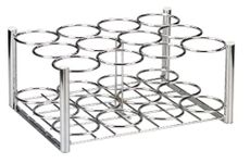 Drive Medical Chrome D or E Oxygen 12 Cylinder rack, 1 Each 1 count