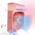 Elevea ( SUMMER DEAL WITH 15 YEARS WARRANTY ) Portable Air Conditioner Cooler, Mini Evaporative Cooler with 7 Colors LED Light, 1/2/3 H Timer, 3 Wind Speeds and 3 Spray Modes_Multicolor