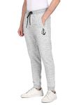 Newport Regular Men Mid Rise Heathered Joggers (NPMCJOG20111Z01_Grey_M)