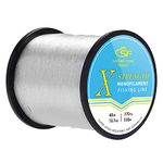 SF Monofilament Fishing Line Premium Spool Strong Mono Nylon Material Leader Line Clear 40LB