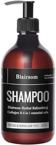 Blairsom Australian Natural Native Shampoo for Oily Hair Treatment Sulfate Free Shampoo for Greasy Hair and for Hair Loss Herbal Anti Dandruff Shampoo 17 oz. Increase Hair Volume and Shine…