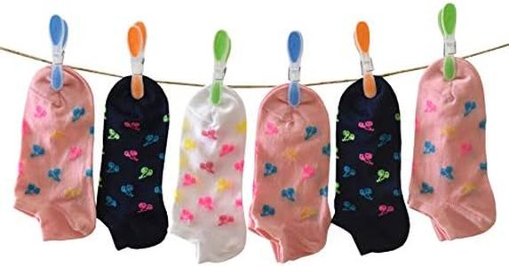 PETTI Artigiani Italiani Bambina 6 Paia di Calzini Corto Femminuccia Ragazza, Ciliegie, 2 Anni (22-24)